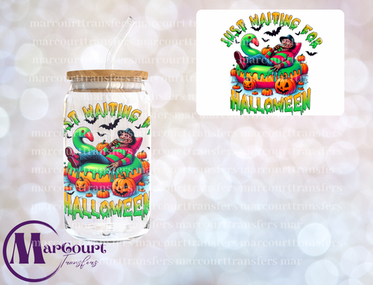 JUST WAITING FOR HALLOWEEN FREDDY-DECAL-UV DTF CUP WRAP