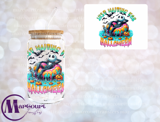 JUST WAITING FOR HALLOWEEN JACK-DECAL-UV DTF CUP WRAP