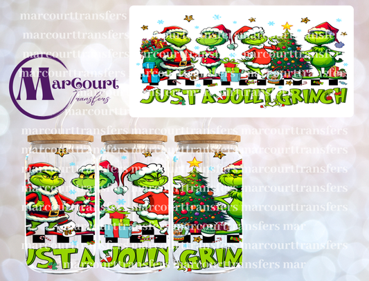 JUST A JOLLY GRINCH-16 0Z-UV DTF CUP WRAP