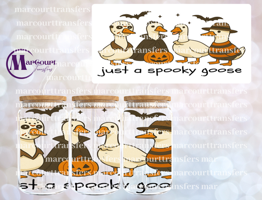 JUST A SPOOKY GOOSE-16 0Z-UV DTF CUP WRAP
