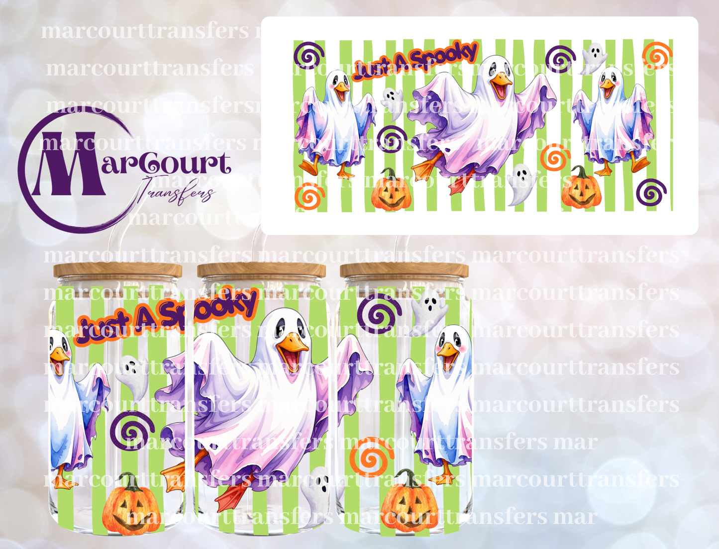 JUST A SPOOKY GOOSE-16 0Z-UV DTF CUP WRAP