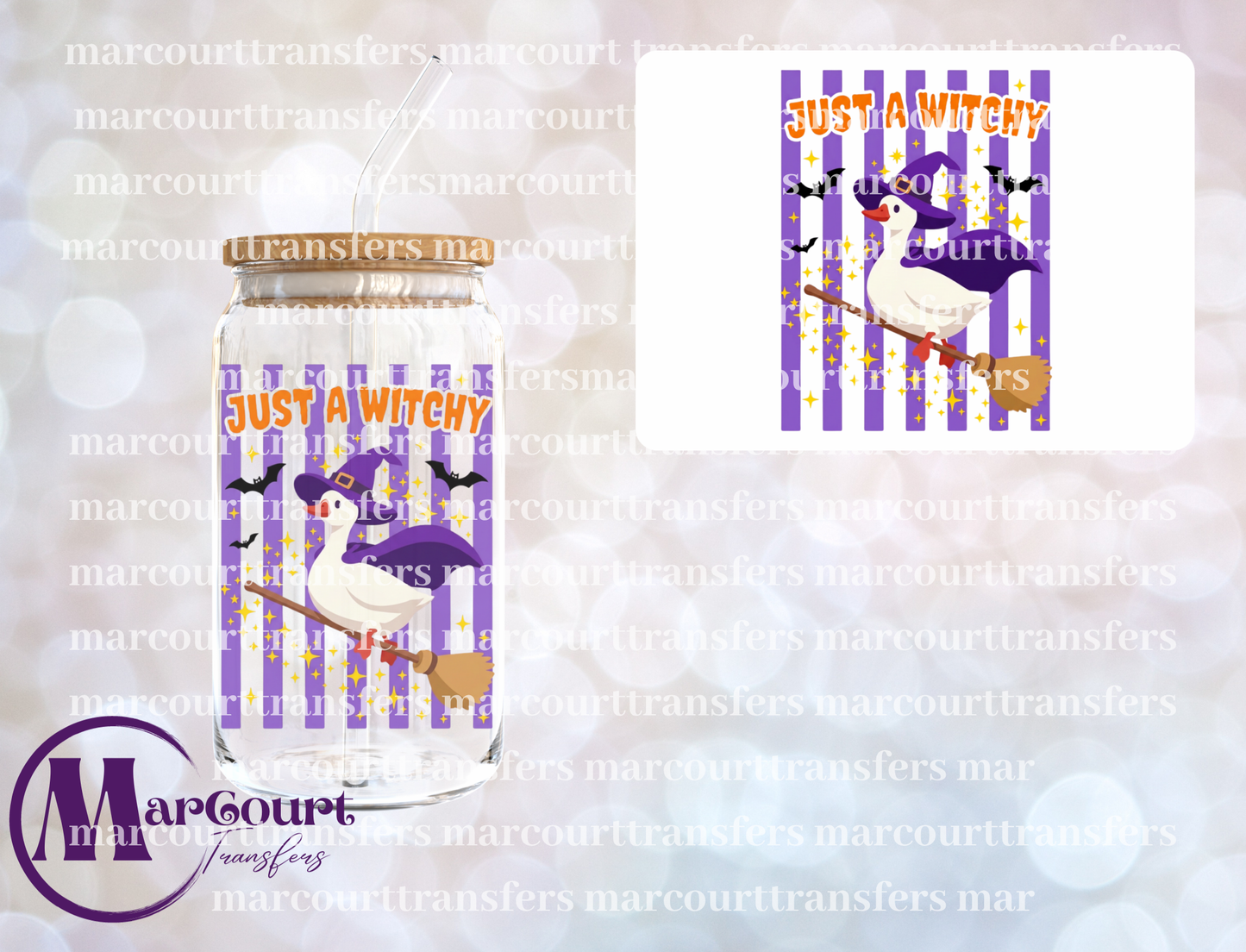 JUST A WITCHY GOOSE-UV DTF CUP WRAP
