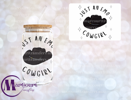 JUST AN EMO COWGIRL-DECAL-UV DTF CUP WRAP