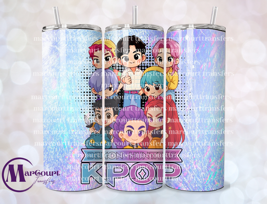 K POP DEMON HUNTERS 4-20-SKINNY TUMBLER TRANSFER