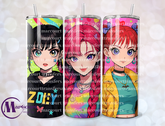 K POP DEMON HUNTERS 6-20-SKINNY TUMBLER TRANSFER