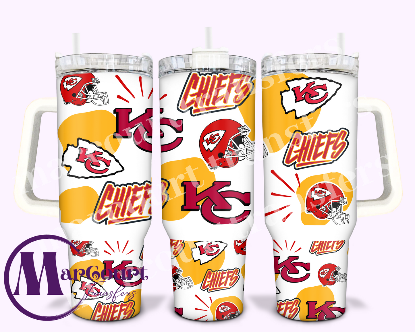 KANSAS CITY CHIEFS 2-40 0Z-UV DTF CUP WRAP