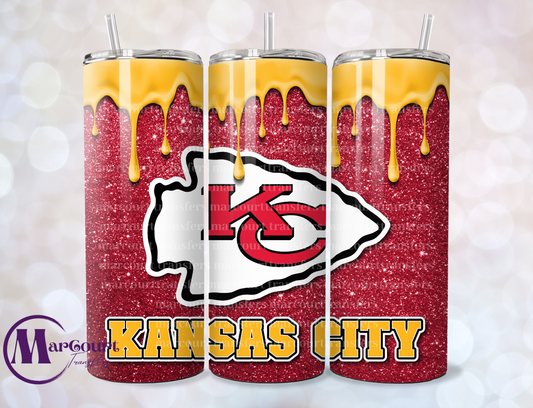 KANSAS CITY CHIEFS DRIP-SKINNY UV DTF TRANSFER