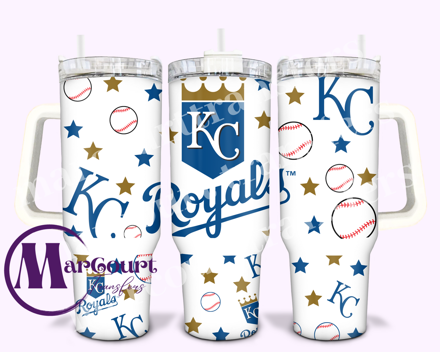 KANSAS CITY ROYALS-40 0Z-UV DTF CUP WRAP