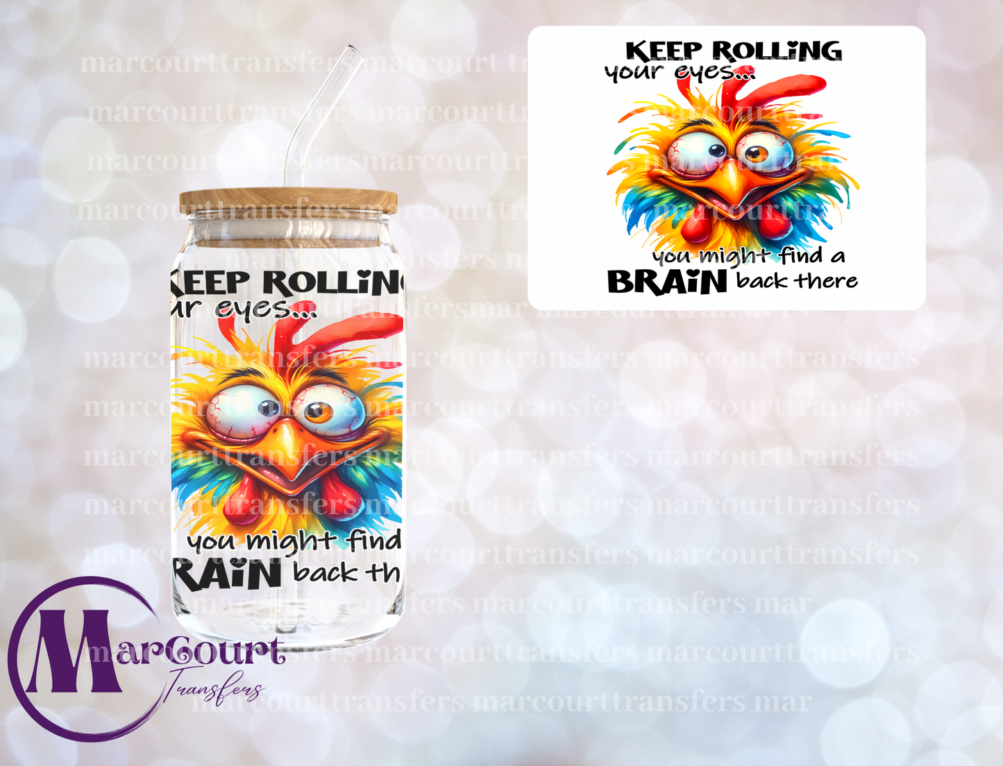 KEEP ROLLING YOUR EYES-DECAL-UV DTF CUP WRAP