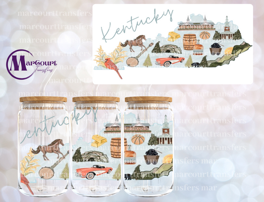 KENTUCKY-16 0Z-UV DTF CUP WRAP