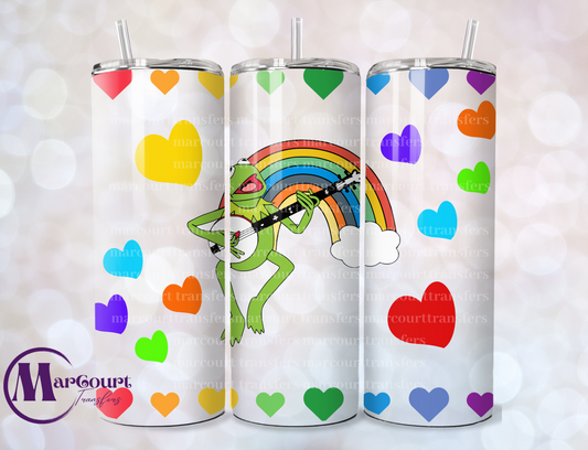 KERMIT RAINBOW-20 OZ-UV DTF CUP WRAP