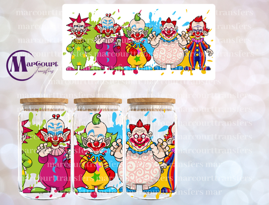 KILLER KLOWNS 1-(CLOWNS)-16 0Z-UV DTF CUP WRAP