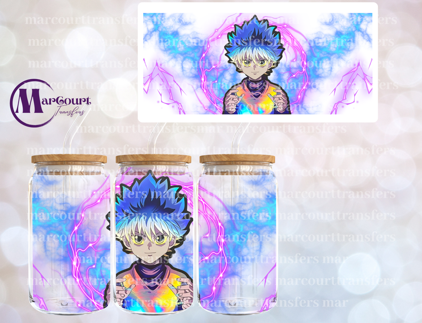 KILLUA-16 0Z-UV DTF CUP WRAP