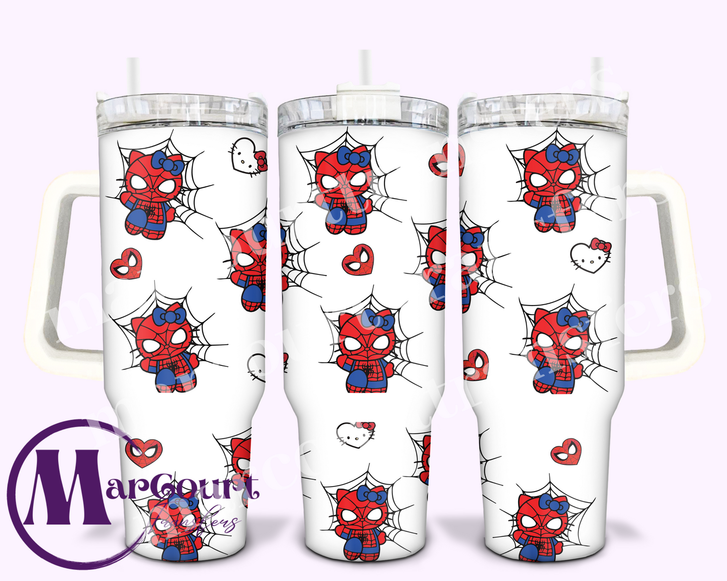 KITTY SPIDEY-40 0Z-UV DTF CUP WRAP