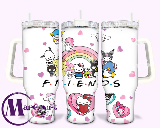 KITTY AND FRIENDS-40 0Z-UV DTF CUP WRAP