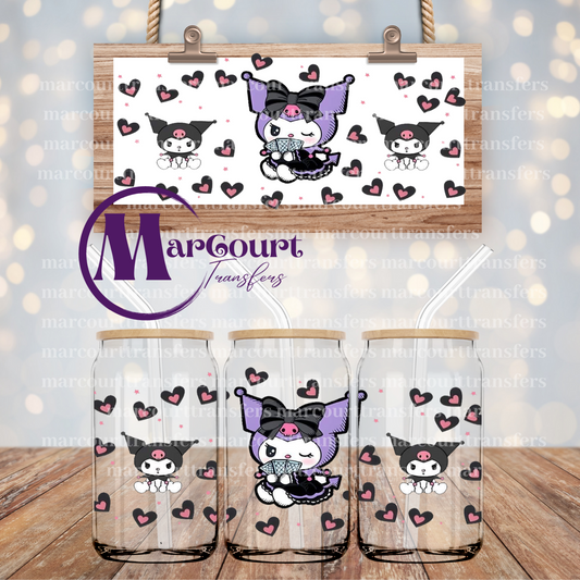 KAWAII KITTY TAROT-16 0Z-UV DTF CUP WRAP