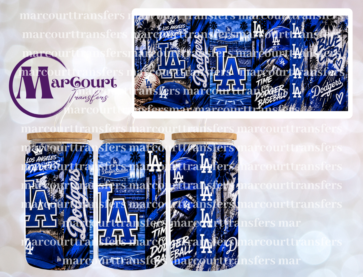 LA DODGERS CREW-16 0Z-UV DTF CUP WRAP