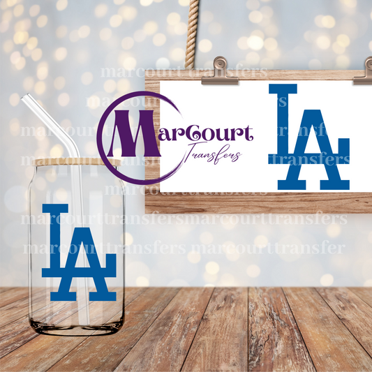 DODGERS LOGO (LA)-DECAL-UV DTF CUP WRAP