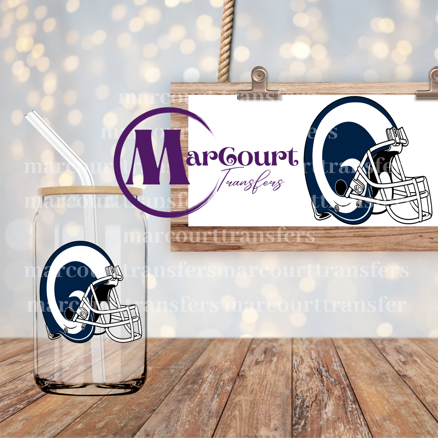 LA RAMS-DECAL-UV DTF CUP WRAP