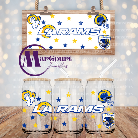 LA RAMS-16 0Z-UV DTF CUP WRAP