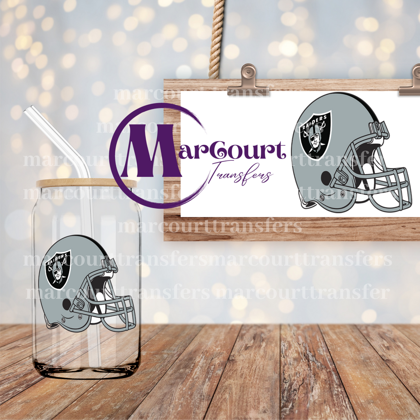 LAS VEGAS RAIDERS DECAL-UV DTF CUP WRAP