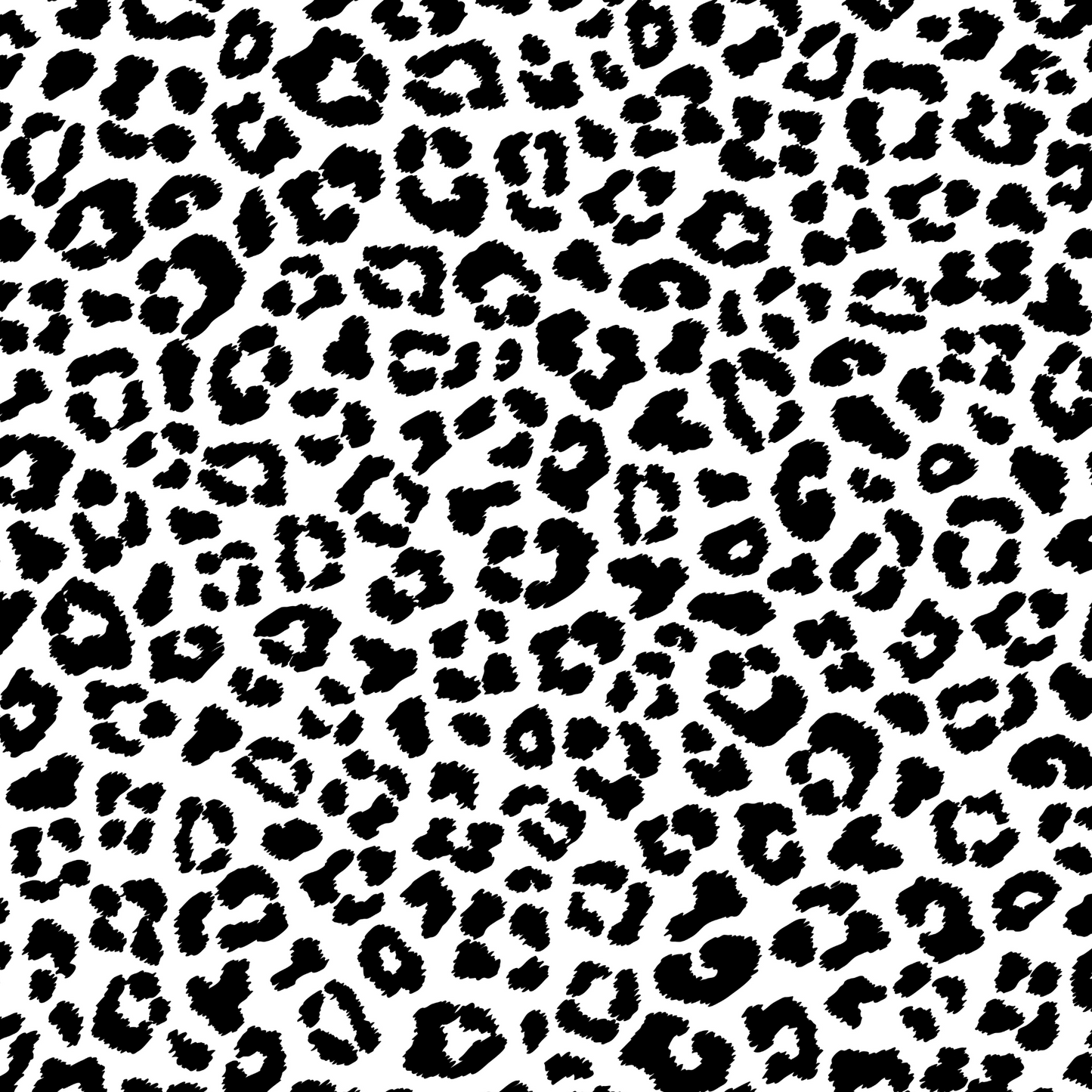 LEOPARD-BLACK AND WHITE-VINYL PATTERN 12 X 12