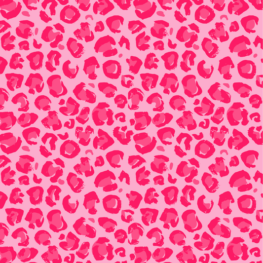 LEOPARD-PINK-VINYL PATTERN 12 X 12