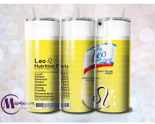 LEO SPRAY-SKINNY TUMBLER TRANSFER