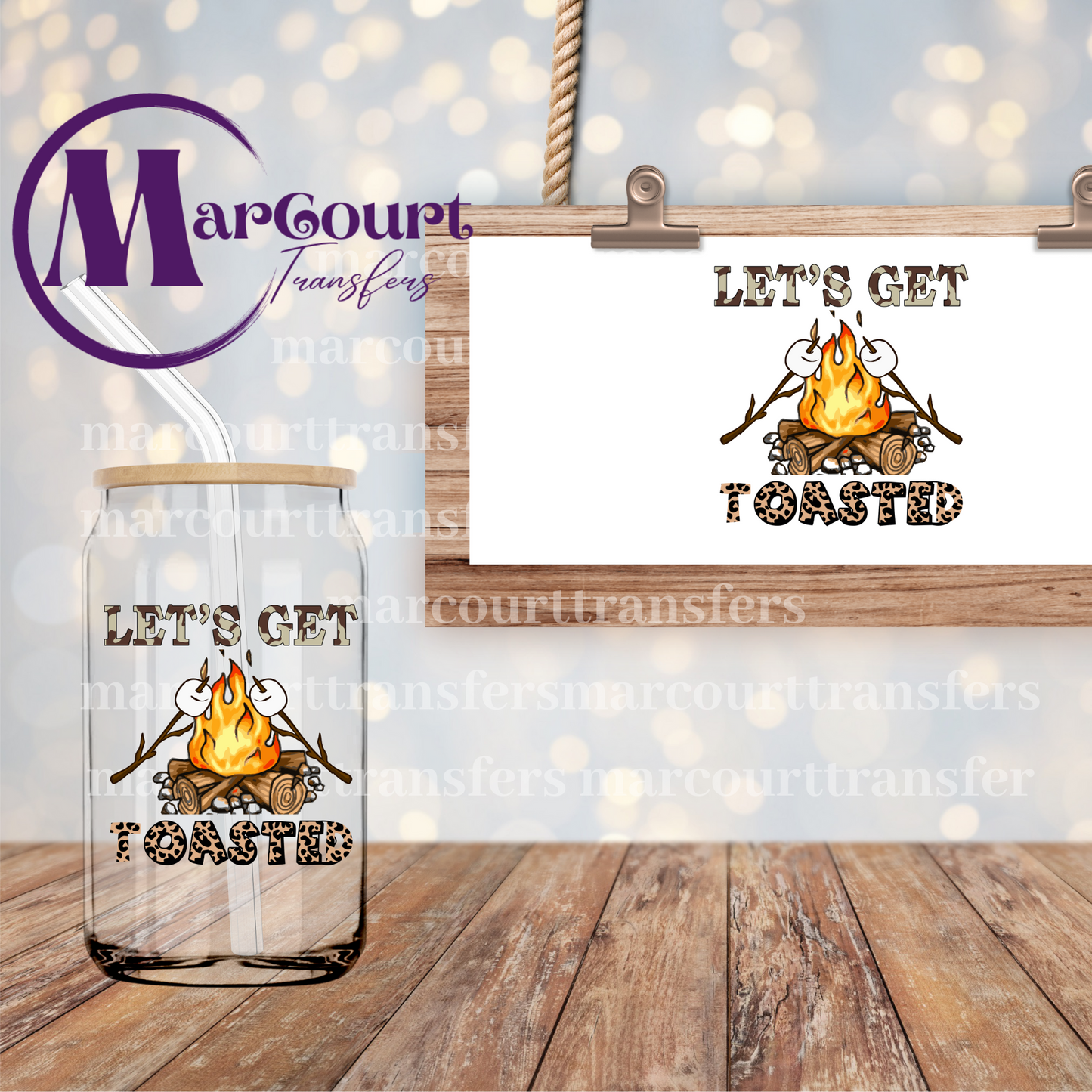 LETS GET TOASTED-DECAL-UV DTF CUP WRAP