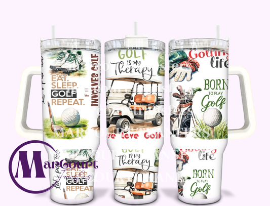 LIVE LOVE GOLF-40 0Z-UV DTF CUP WRAP