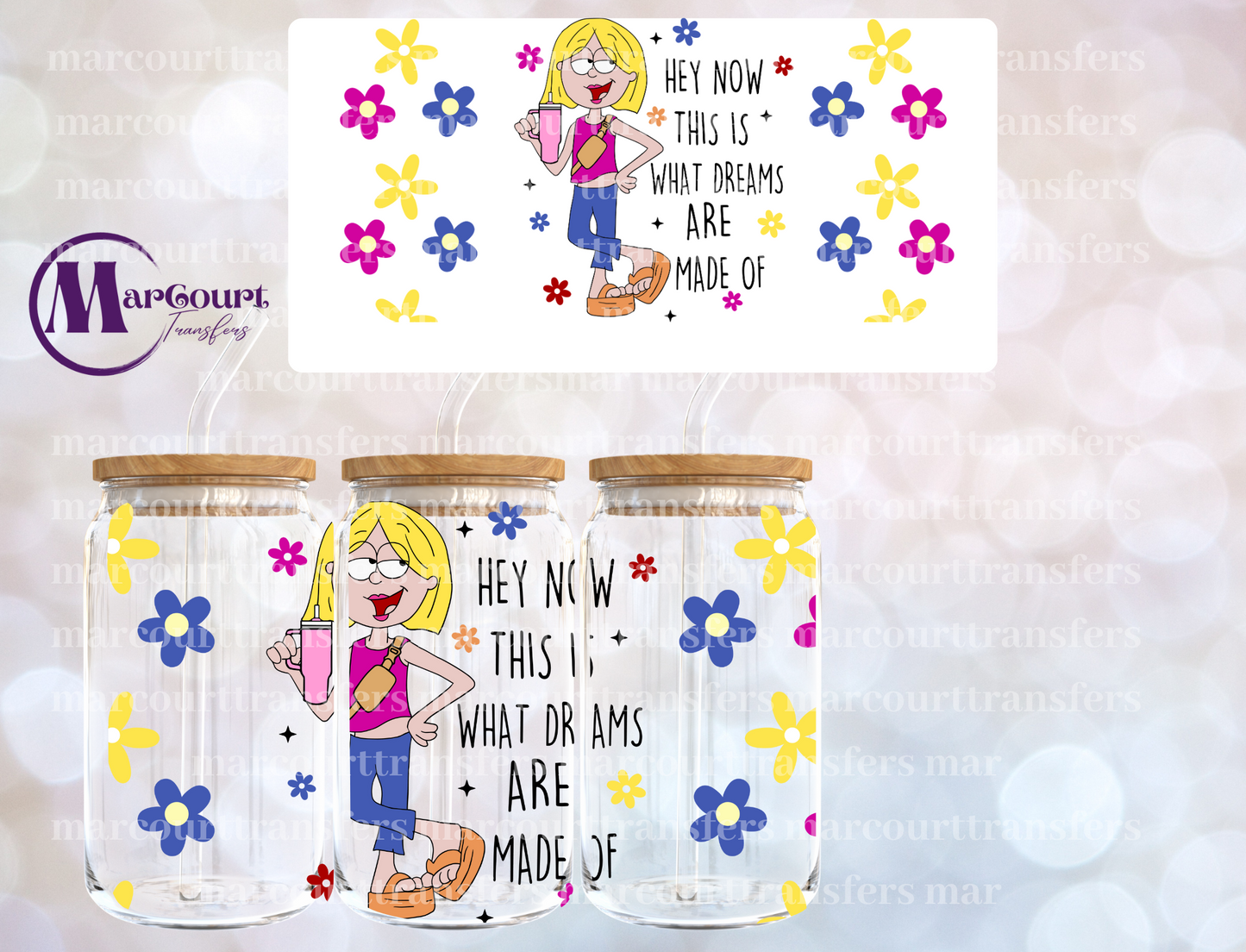 LIZZIE MCGUIRE-16 0Z-UV DTF CUP WRAP