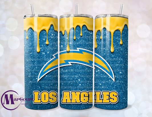 LOS ANGELES CHARGERS DRIP-SKINNY UV DTF TRANSFER