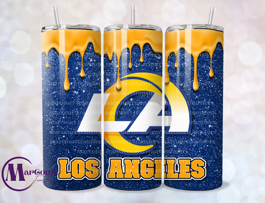 LOS ANGELES RAMS DRIP-SKINNY UV DTF TRANSFER