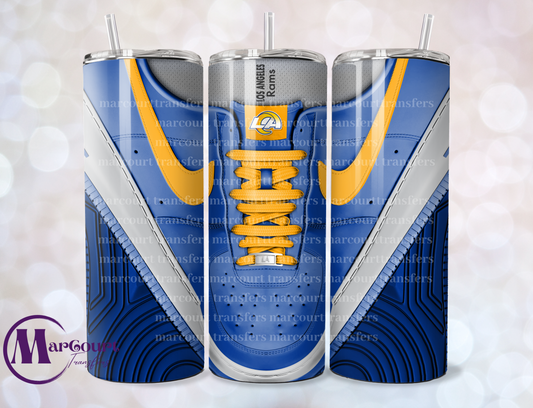 LOS ANGELES RAMS AIR FORCE 1-20-SKINNY SUBLIMATION TUMBLER TRANSFER