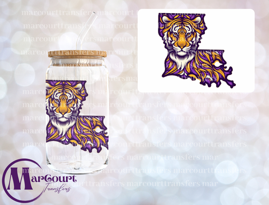 LSU TIGER-DECAL-UV DTF CUP WRAP