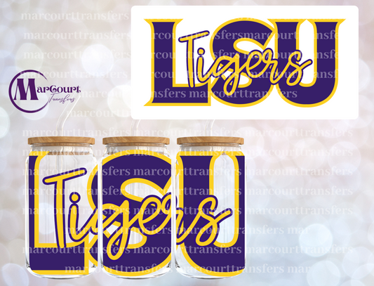 LSU TIGERS16-16 0Z-UV DTF CUP WRAP