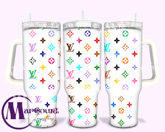MULTI COLORED FASHION-40 0Z-UV DTF CUP WRAP