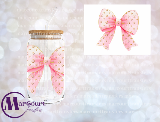 LV PINK-DECAL-UV DTF CUP WRAP