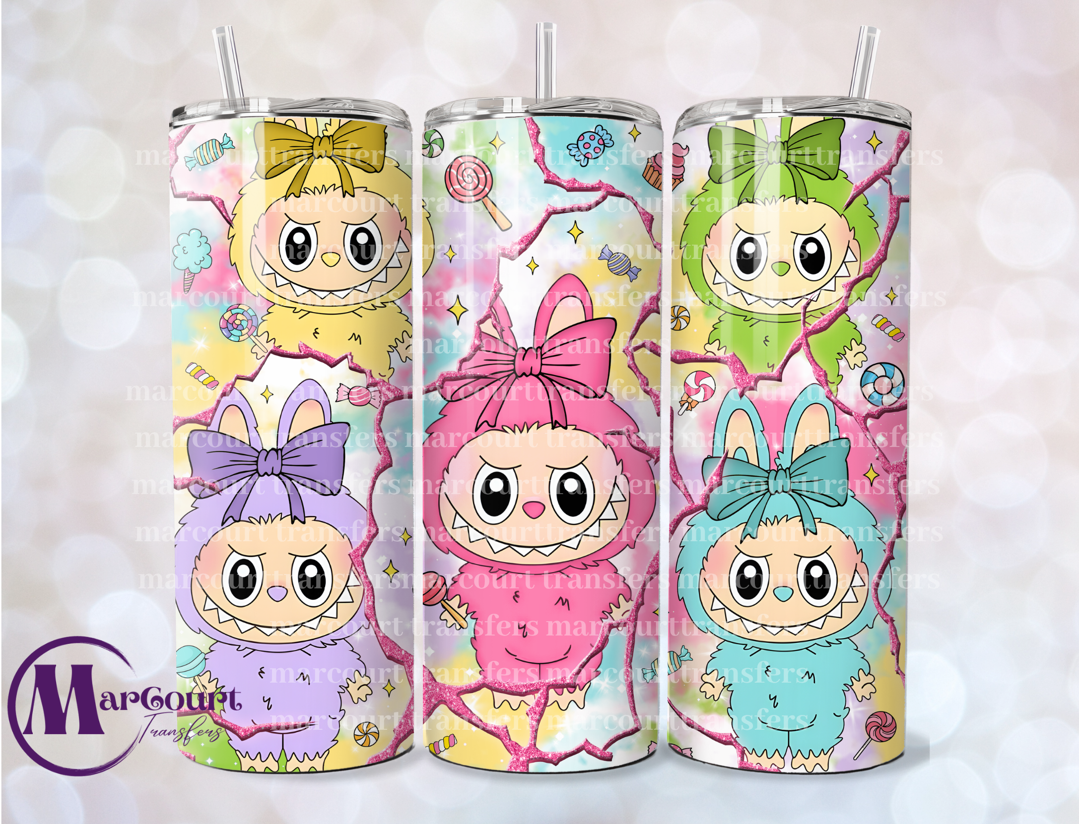 LABUBU #5-20 OZ-UV DTF CUP WRAP – MarCourt Transfers