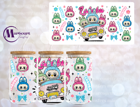 LABUBU CAR-16 0Z-UV DTF CUP WRAP