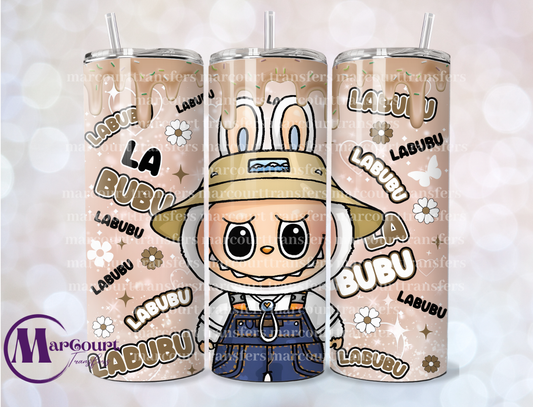 LABUBU OVERALLS-20 OZ-UV DTF CUP WRAP