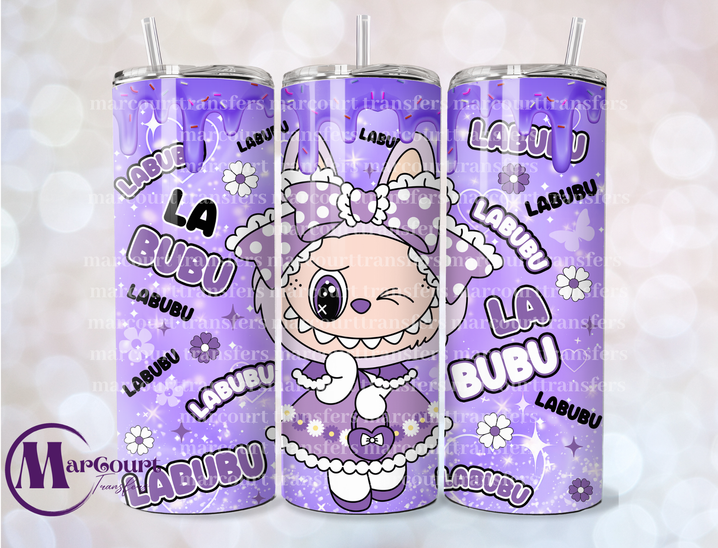 LABUBU PURPLE-20 OZ-UV DTF CUP WRAP