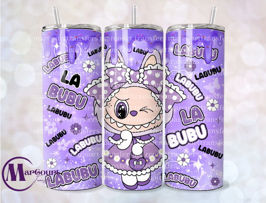 LABUBU PURPLE-20 OZ-UV DTF CUP WRAP
