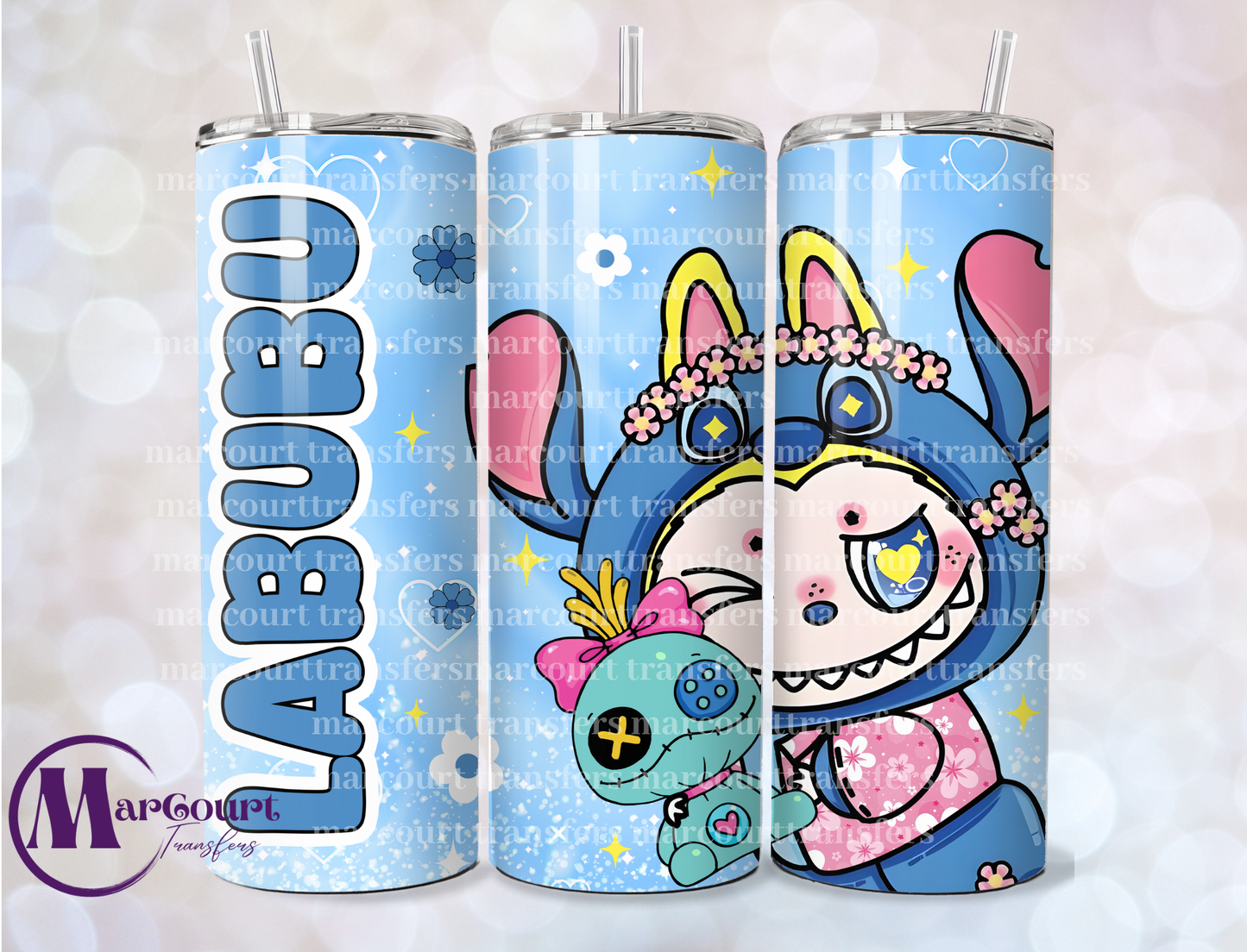 LABUBU STITCH-20 OZ-UV DTF CUP WRAP