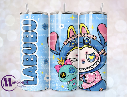 LABUBU STITCH-20 OZ-UV DTF CUP WRAP
