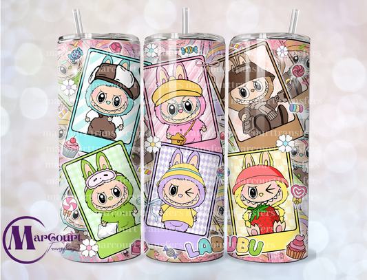 LABUBU TAROT CARDS-16 0Z-UV DTF CUP WRAP