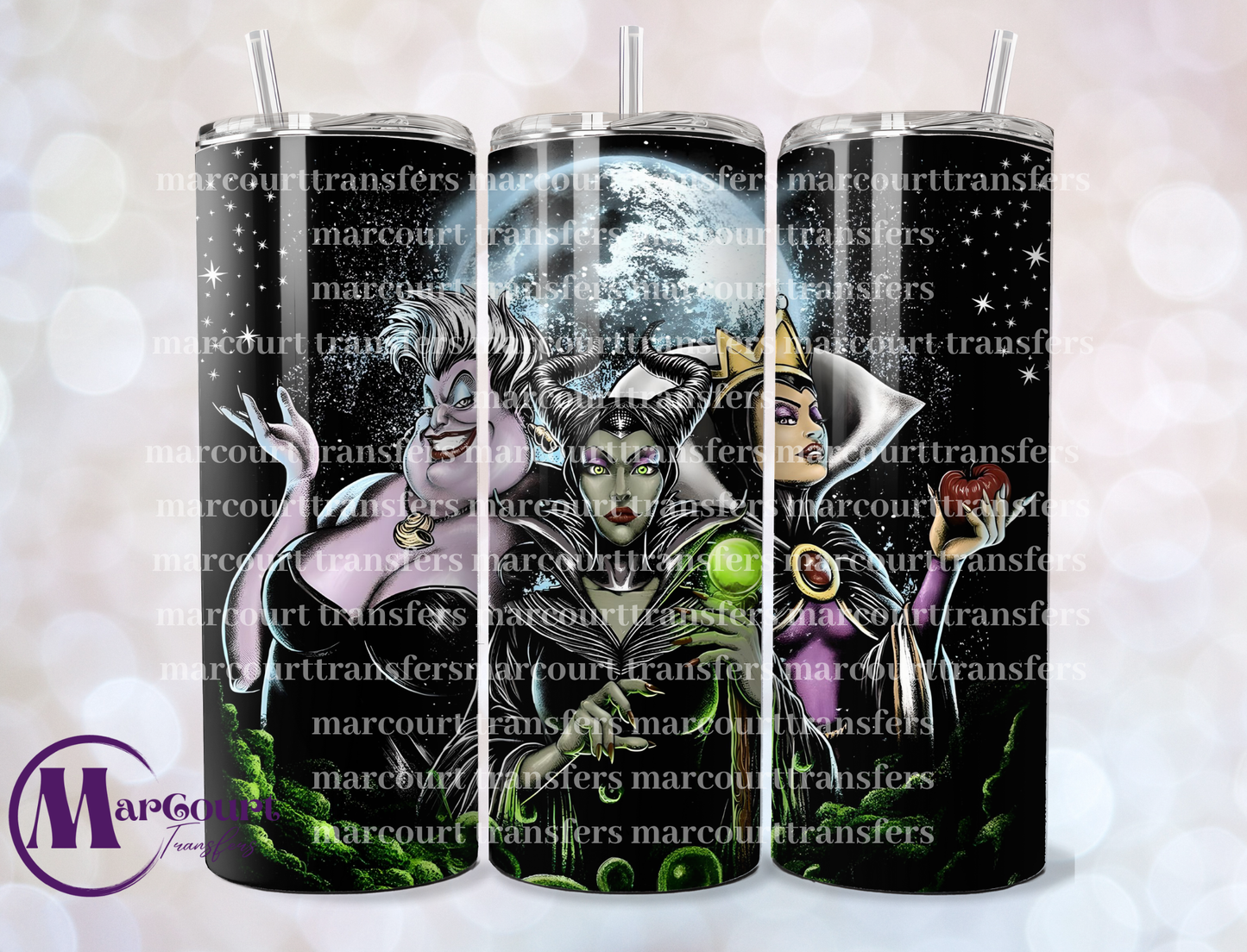 LADY VILLAINS #3-SKINNY TUMBLER TRANSFER