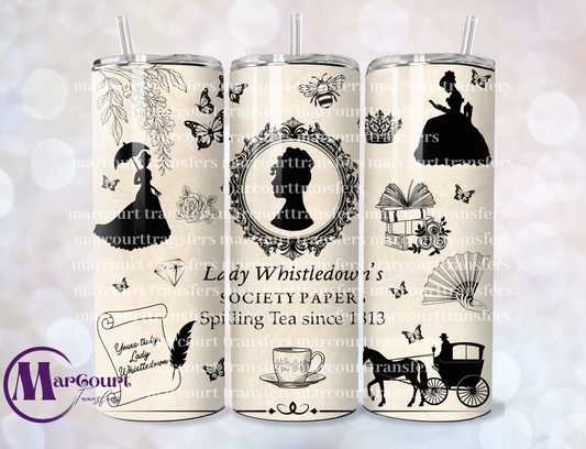 LADY WHISTLEDOWN -20 OZ-UV DTF CUP WRAP