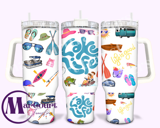 LAKE LIFE-40 0Z-SUBLIMATION TUMBLER TRANSFER