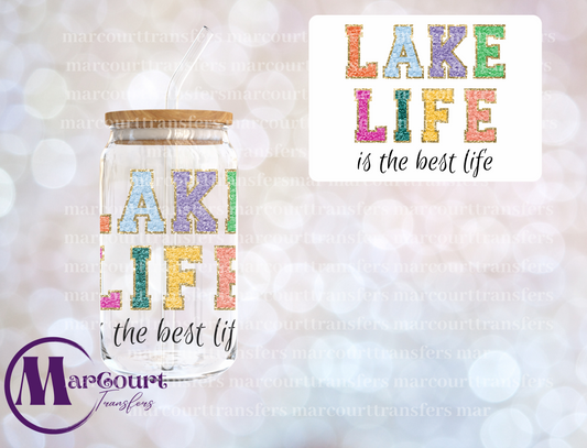 LAKE LIFE IS THE BEST LIFE-DECAL-UV DTF CUP WRAP